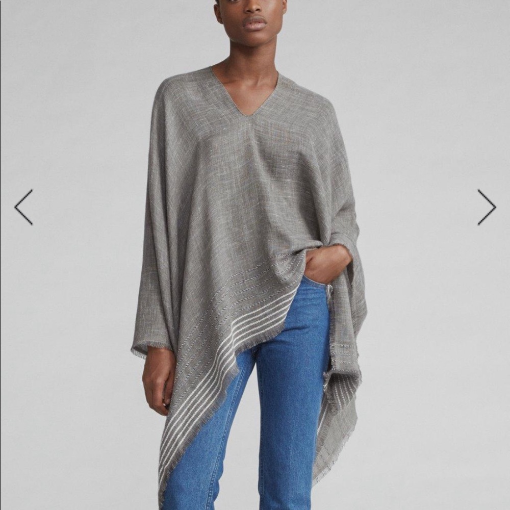 Rag and Bone Corded Stripe Poncho